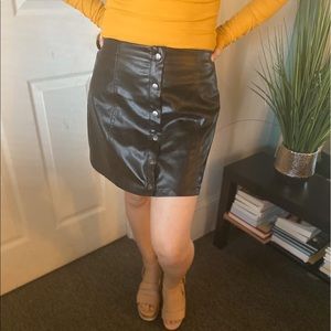Forever 21 Leather Skirt